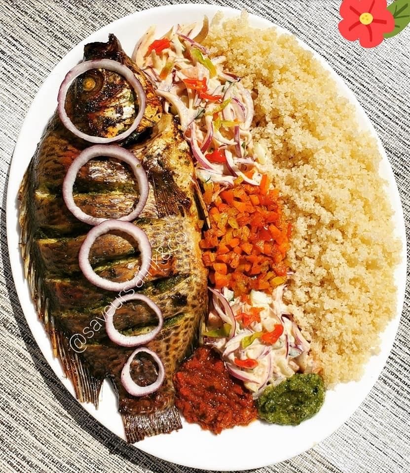 Attiéké poisson